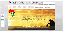 Desktop Screenshot of firstafrikanchurch.org