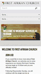 Mobile Screenshot of firstafrikanchurch.org